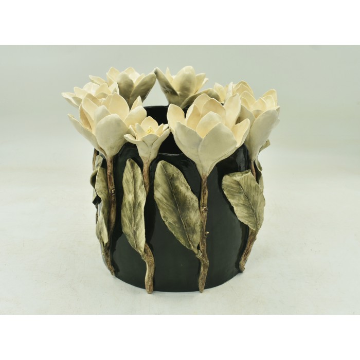 CACHEPOT MG VERDE MUSGO DE MAGNÓLIA 32L x 36,5C x 28A