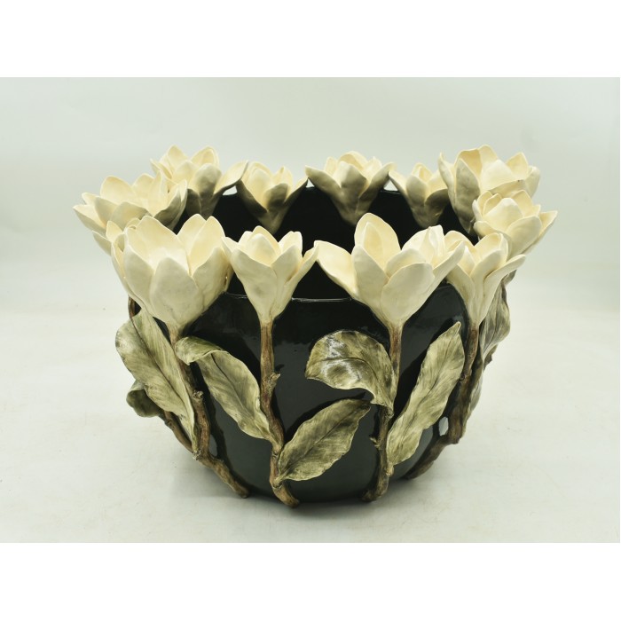 CACHEPOT GARRAFÃO DE MAGNÓLIA 44L x 47C x 34A