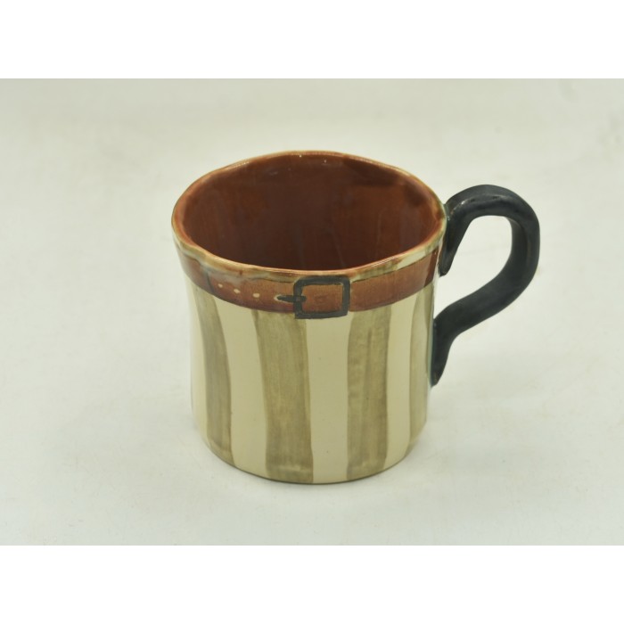 CANECA ESTILO ANTIGA LISA COM LISTRA 8L x 11,5C x 7A