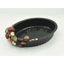 BANDEJA OVAL DE CAJU P NOVA 25L x 35C x 10A