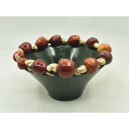 CACHEPOT P COM CAJUS NA BORDA 26D x 14A