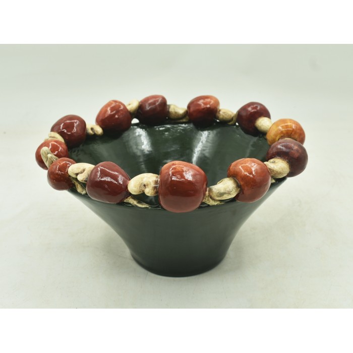 CACHEPOT P COM CAJUS NA BORDA 26D x 14A